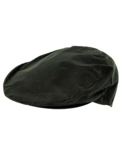 Hoggs Of Fife Waxed Cap - Dark Olive