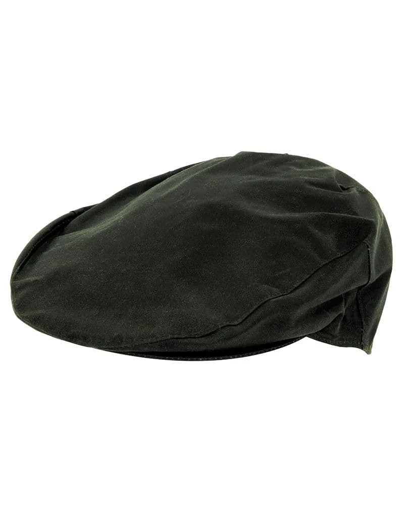 Hoggs Of Fife Waxed Cap - Dark Olive 1 Hoggs Of Fife Waxed Cap - Dark Olive